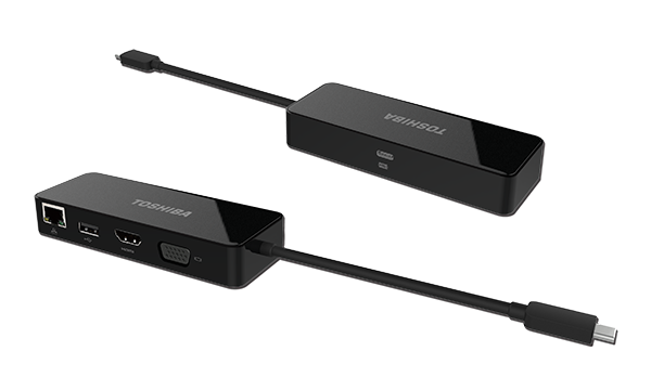 Dynabook USB-C to HDMI/VGA/LAN (Travel Dock) with Power Delivery (PS0001UA1PRP)